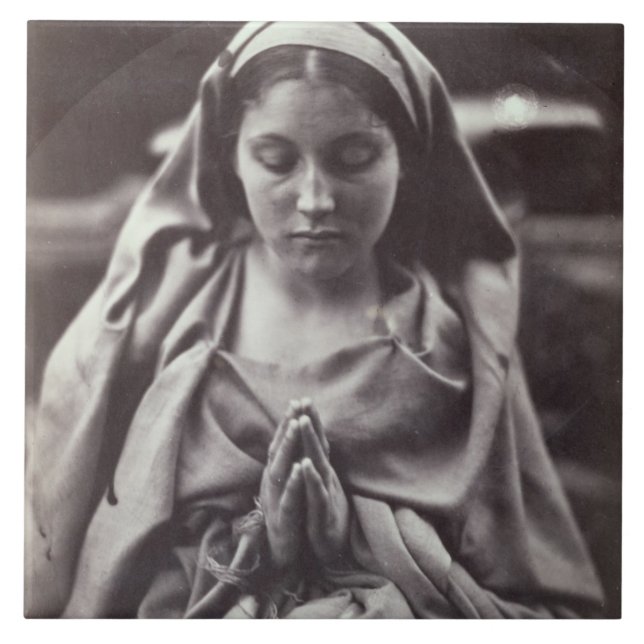 St. Agnes (äggviteämnetryck) Kakelplatta (Framsidan)