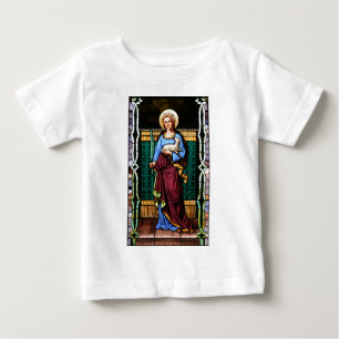 St Agnes av Rome, den hållande lamben och T-shirt