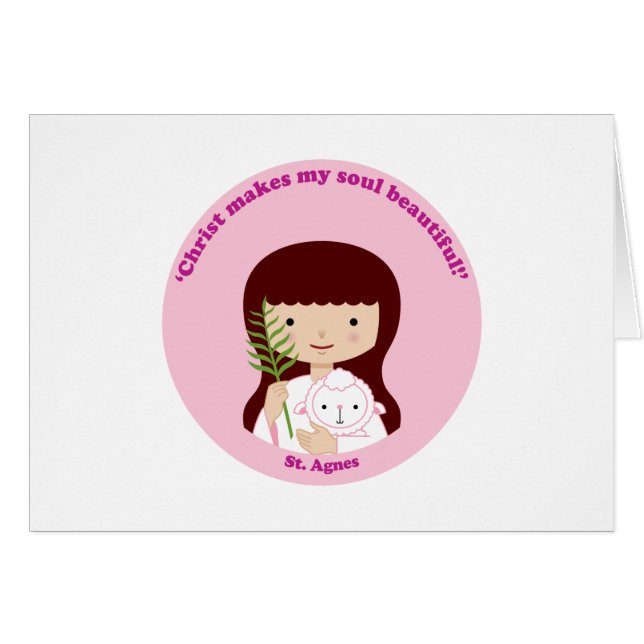 St. Agnes Hälsningskort (Framsidan Horizontal)