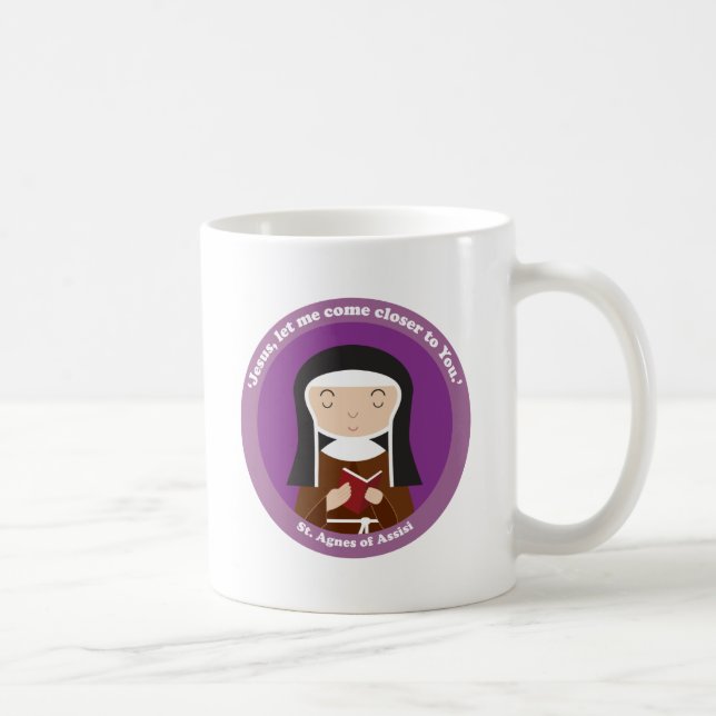St. Agnes of Assisi Kaffemugg (Höger)