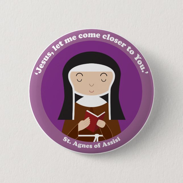 St. Agnes of Assisi Knapp (Framsida)