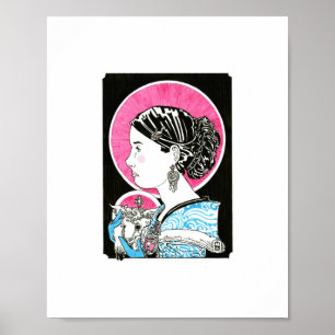 St. Agnes of Rom 8 tum x 10 tum Print Poster