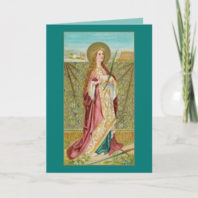St. Agnes of Rom (BC 01) Card Kort (Framsida)