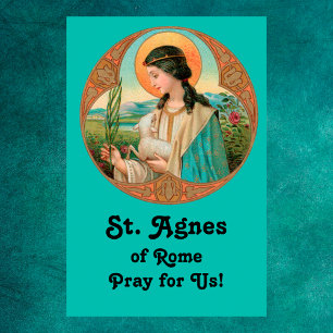 St. Agnes of Rom (BK 006) 24"x36" Poster