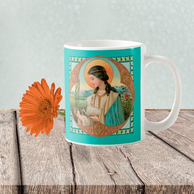 St. Agnes of Rom (BK 006) Coffee Mugg (Skapare uppladdad)
