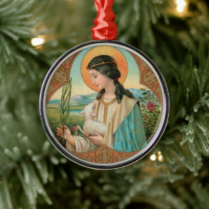 St. Agnes of Rom (BK 006) Julgransprydnad Metall