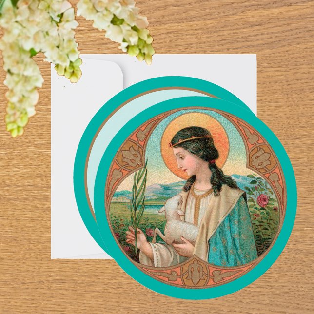 St. Agnes of Rom (BK 006) Kort (Skapare uppladdad)