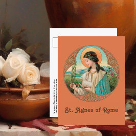 St. Agnes of Rom (BK 006) Vykort