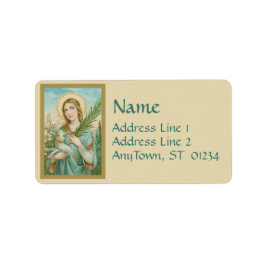 St. Agnes of Rom (MH 01) Adressetikett