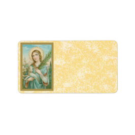 St. Agnes of Rom (MH 01) Adressetikett