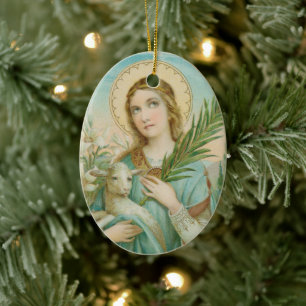 St. Agnes of Rom (MH 01) Julgransprydnad Keramik