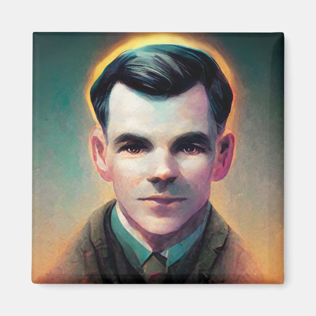 St. Alan Turing magnet (Framsidan)