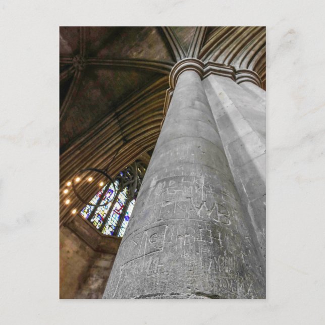 St. Albans Abbey, insida. Vykort (Framsida)