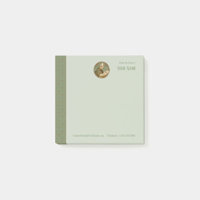 St. Albert the Underbar (BK 013) (Stil 1) 3"x3" Post-it Block (Framsida)