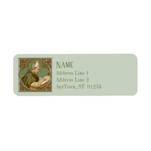 St. Albert the Underbar (BK 013) (Stil 2) Returadress Etikett