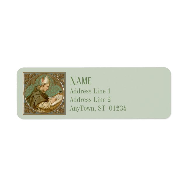 St. Albert the Underbar (BK 013) (Stil 2) Returadress Etikett (Framsidan)