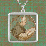 St. Albert Underbaren (BK 013) Silverpläterat Halsband<br><div class="desc">Använda alternativet Överför den här designen till högerna för den här beskrivningen om du vill skapa matchande nyckelkedjor för armband, diagram, lapel stift, buffertlänkar, slips-pub och premiumnyckelkedjor för metall! Föredrar du en solid bakgrund för färg? Ta bort bilden av mönster och se vykortet för Färg palett för rekommendationer. Bild Kredit...</div>