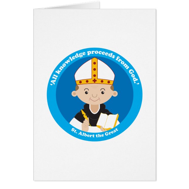 St. Albert Underbaren Hälsningskort (Framsidan)