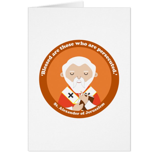 St. Alexander av Jerusalem Hälsningskort (Framsidan)