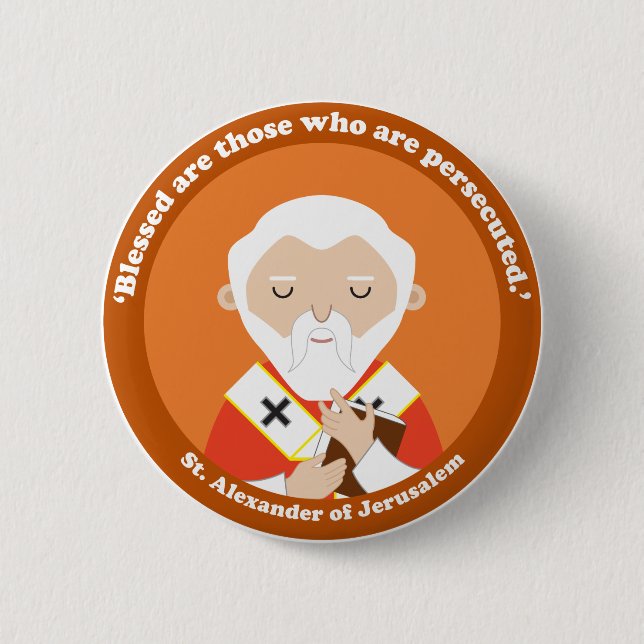 St. Alexander av Jerusalem Knapp (Framsida)