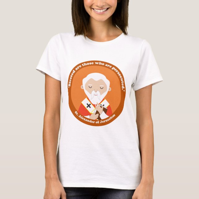 St. Alexander av Jerusalem T Shirt (Framsida)