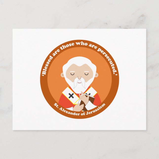 St. Alexander av Jerusalem Vykort (Framsida)
