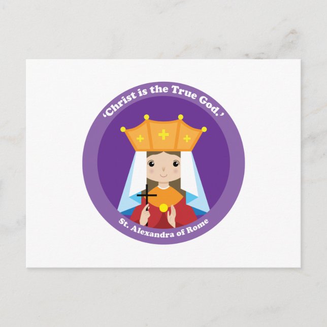 St. Alexandra i Rom Vykort (Framsida)
