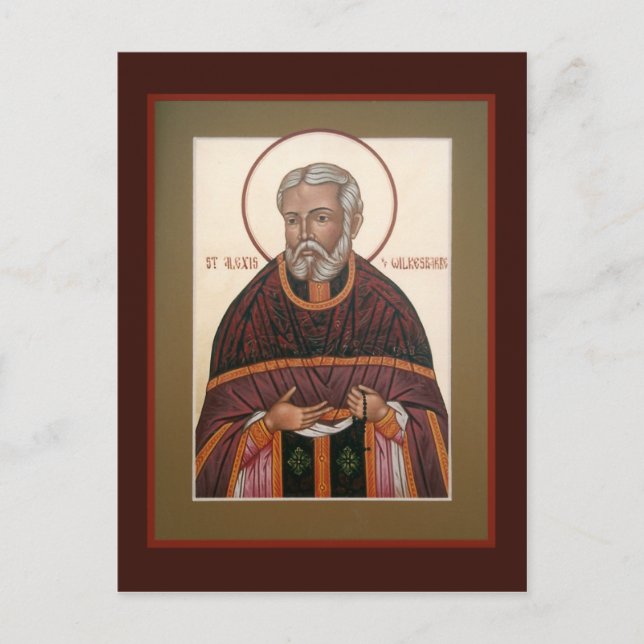 St. Alexis (Toth) of Wilkes-Barre Prayer Card Vykort (Framsida)