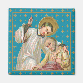St. Aloysius Gonzaga & Plague Victim (M 006) Magnet