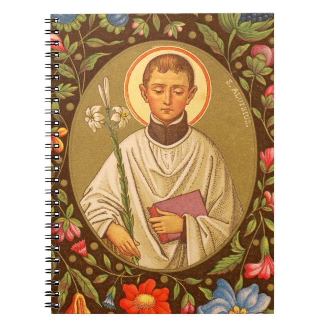 St. Aloysius Gonzaga (PM 01) Anteckningsbok Med Spiral (Framsidan)