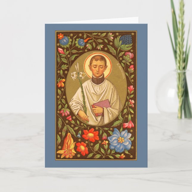 St. Aloysius Gonzaga (PM 01) Blank Greeting Card 1 Kort (Framsida)