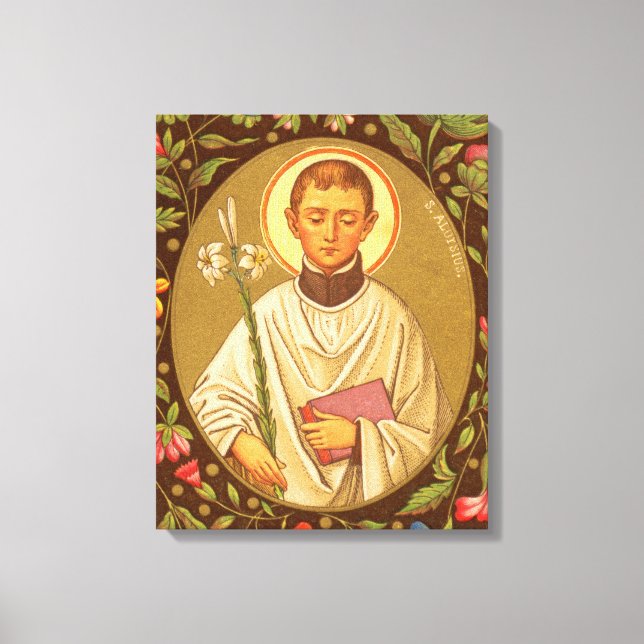 St. Aloysius Gonzaga (PM 01) Canvastryck (Framsida)