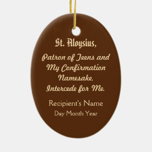 St. Aloysius Gonzaga (PM 01) Julgransprydnad Keramik