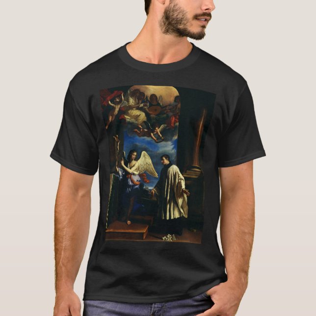 St. Aloysius Gonzaga Skyddshelgon för studenter oc T Shirt (Framsida)