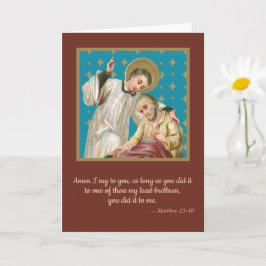 St Aloysius & Plague Victim (M 06) Tom Hälsning Kort