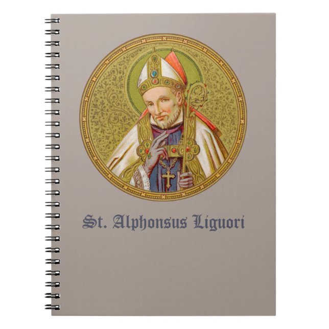 St. Alphonsus Liguori (SNV 02) (Round) Anteckningsbok (Framsidan)