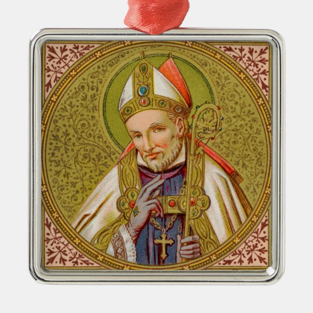 St. Alphonsus Liguori (SNV 02) (Square) Julgransprydnad Metall (Framsidan)