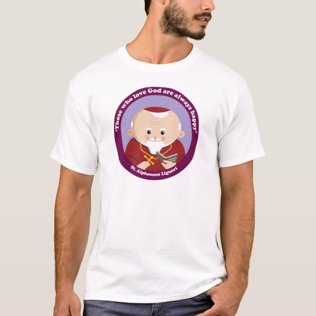 St Alphonsus Liguori T Shirt (Framsida)