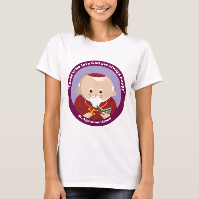 St Alphonsus Liguori T Shirt (Framsida)