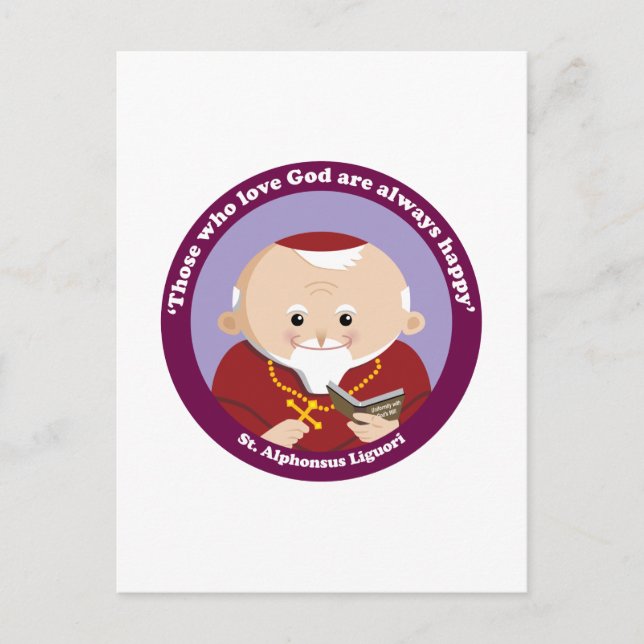 St Alphonsus Liguori Vykort (Framsida)