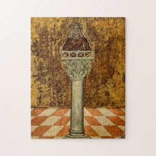 St. Alypius: Steilit Orthodox Christian Icon Pussel