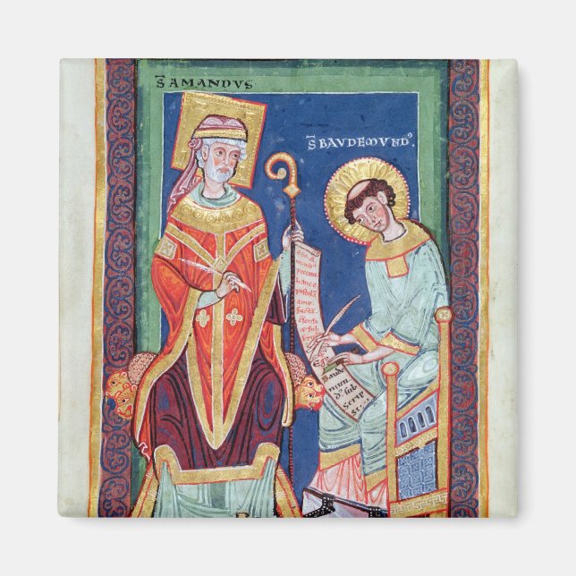 St. Amand returnerar en rulla till St. Baudemond Magnet (Framsidan)