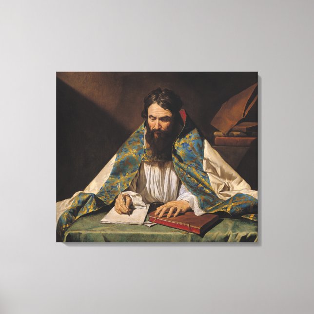 St. Ambrose, c.1633-39 Canvastryck (Framsida)
