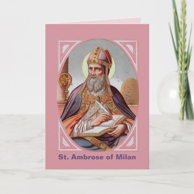 St. Ambrose of Milan (BEN 001) Kort (Framsida)