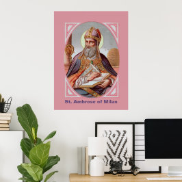 St. Ambrose of Milan (BEN 001) Poster