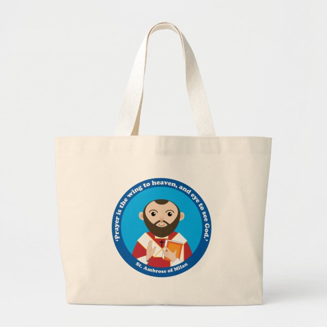 St. Ambrose of Milan Jumbo Tygkasse (Framsidan)