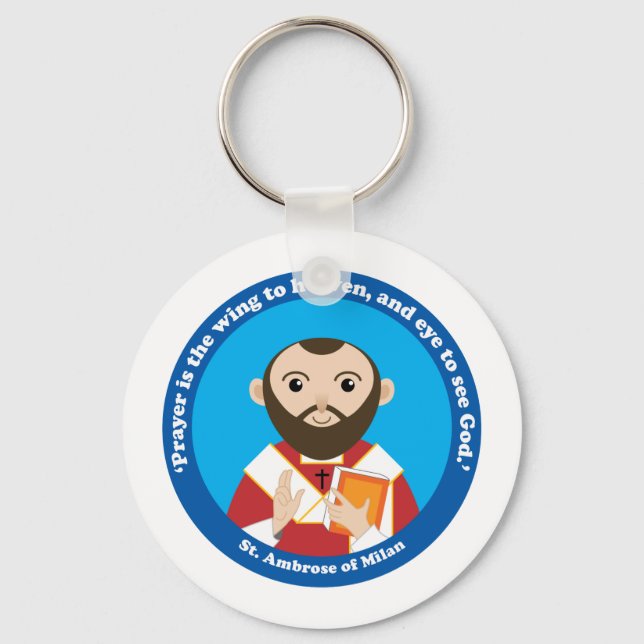 St. Ambrose of Milan Nyckelring (Framsida)