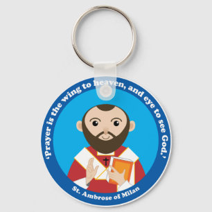St. Ambrose of Milan Nyckelring