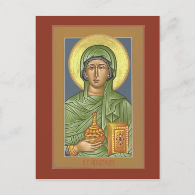 St. Anastasia Prayer Card Vykort (Framsida)
