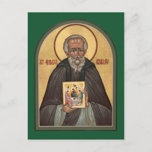 St. Andrei Rublev Prayer Card Vykort